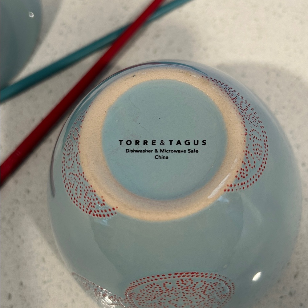 Torre & Tagus Chopsticks Bowl Set NWOT - Picture 10 of 14